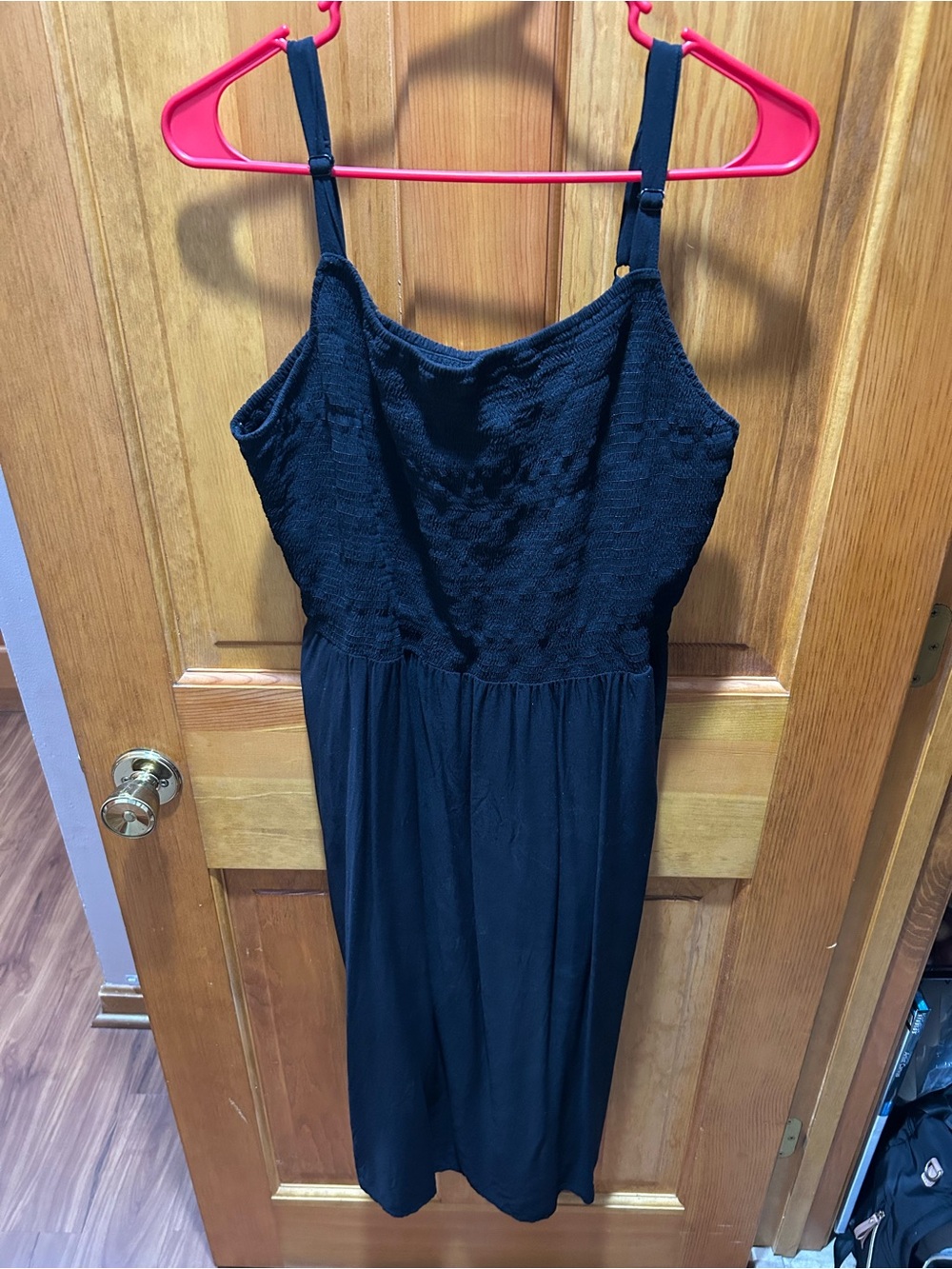 Black Sleeveless Midi Dress - old navy